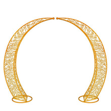 Load image into Gallery viewer, European wedding iron arch shelf wedding flower door arrangement background props moon arch wedding party outdoor decoration